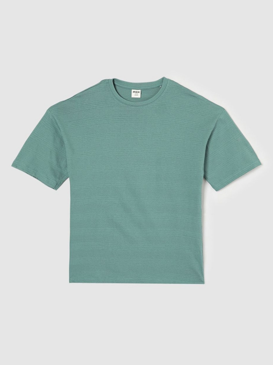 

max Boys Solid Round Neck Cotton T-shirt, Blue