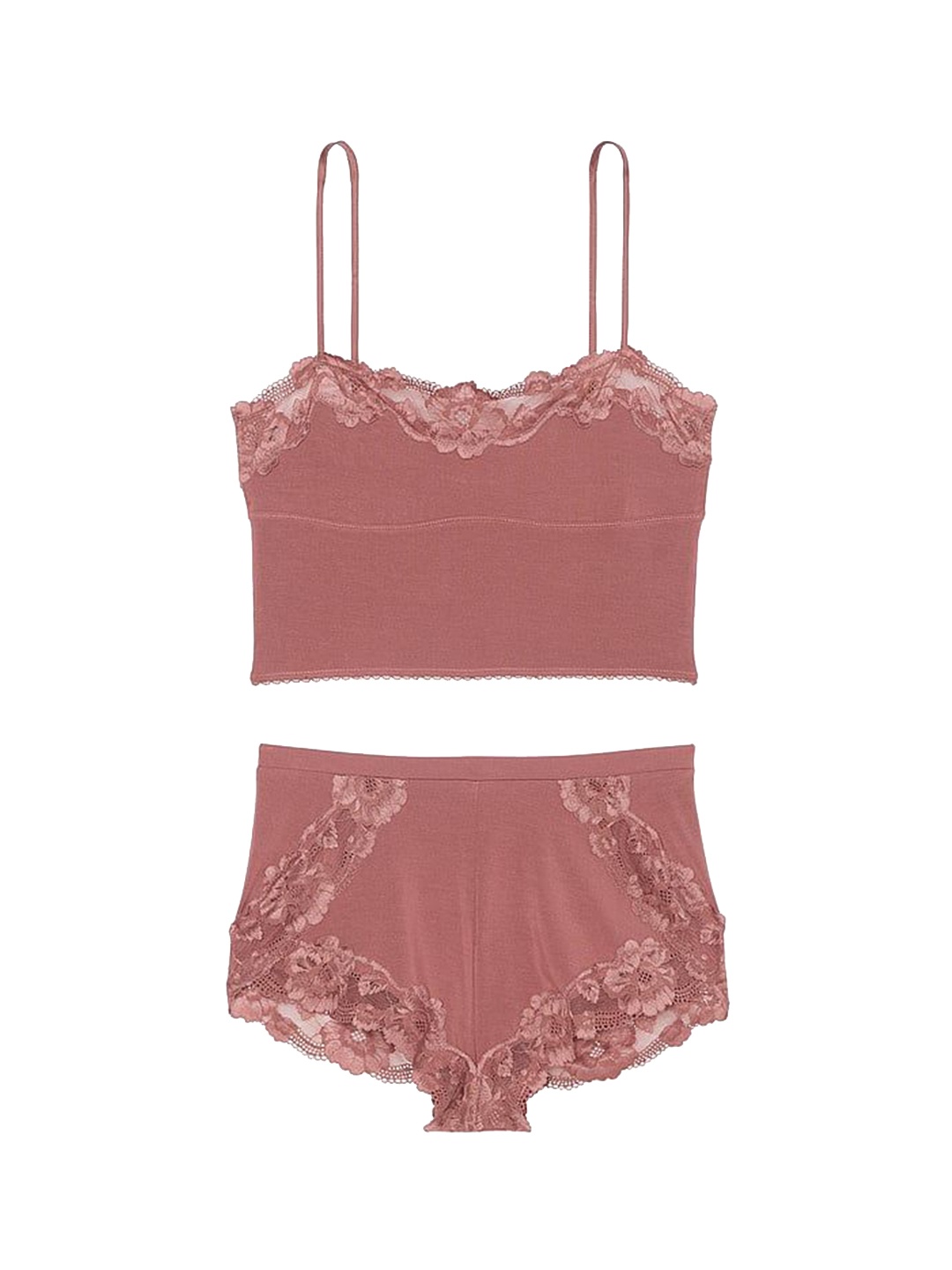 

Victoria's Secret Women Regular Straps Lingerie Set, Pink