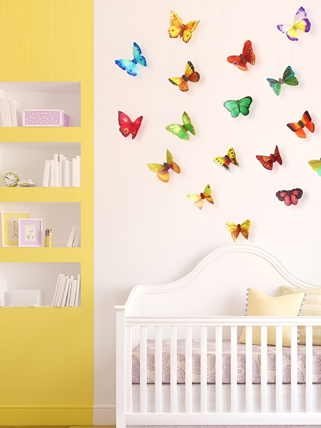 

Asian royal Yellow & Red Printed Water Proof Wall Sticker