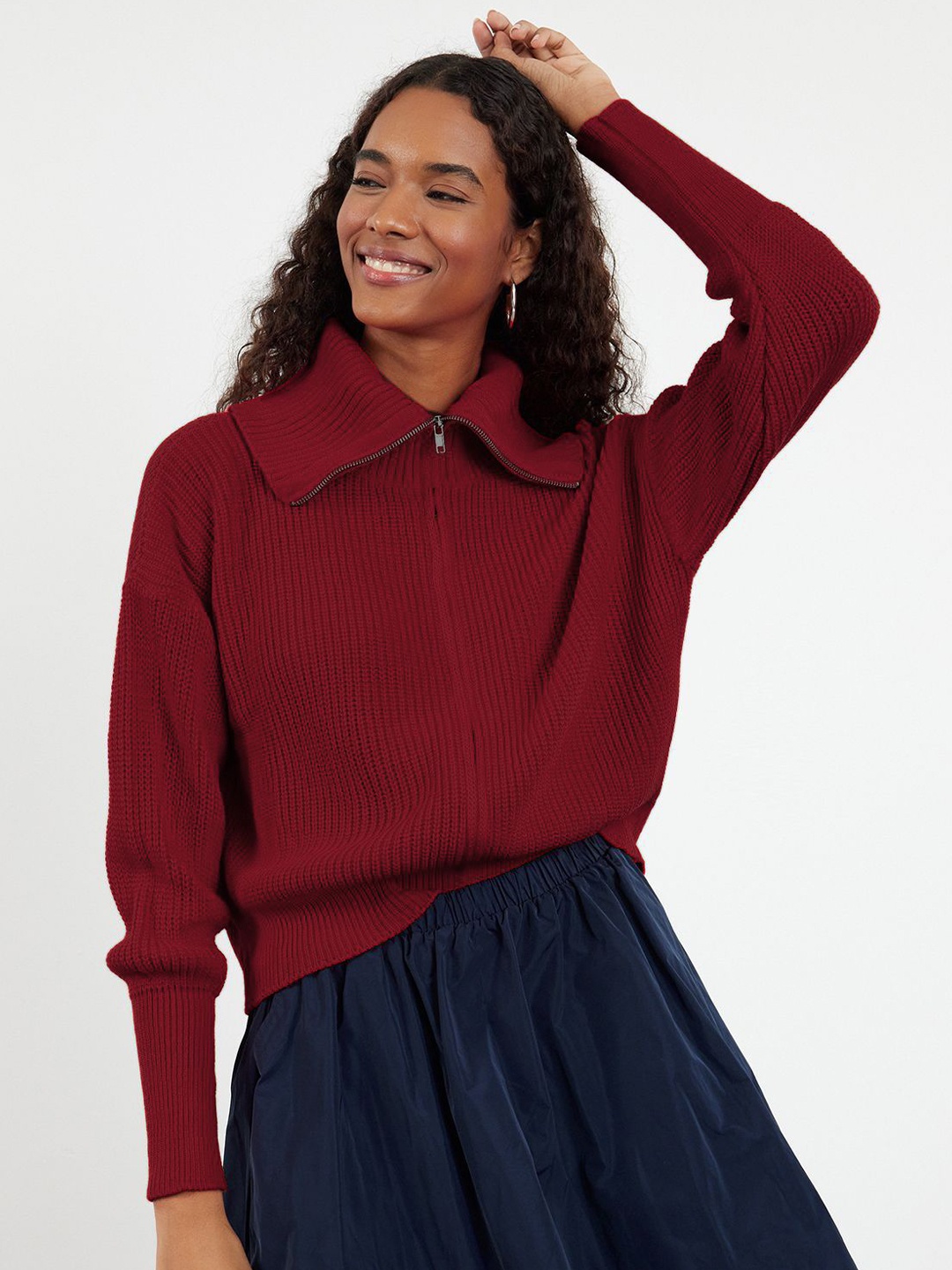 

Trendyol Women Cardigan, Maroon