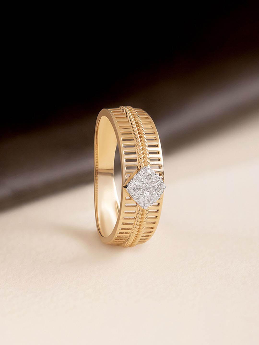 

Mia by Tanishq 14Kt Love Symphony Gold & Diamond Finger Ring 3.62gm