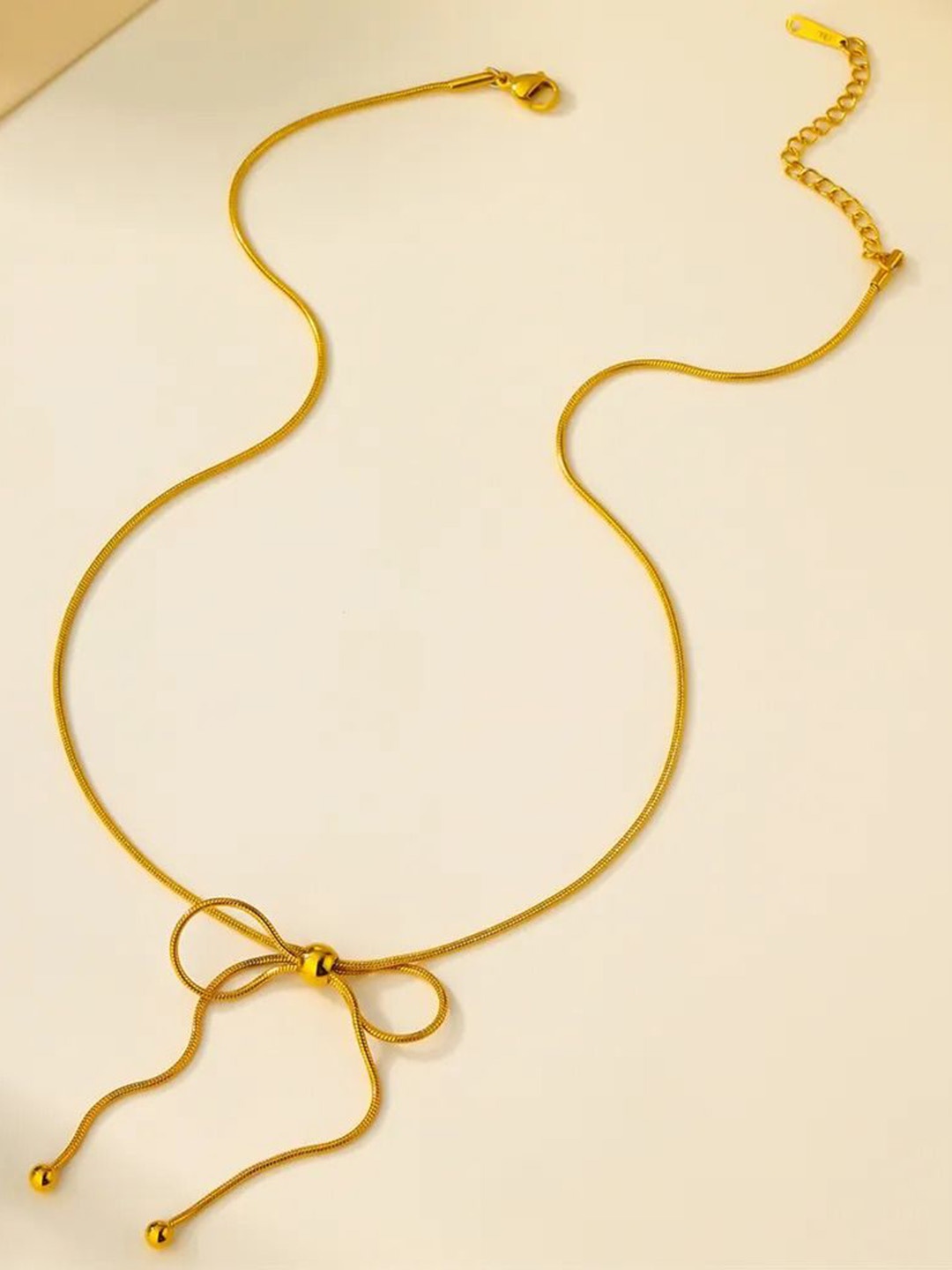 

DIVASTRI Gold-Plated Stainless Steel Anti Tarnish Geometric Chain
