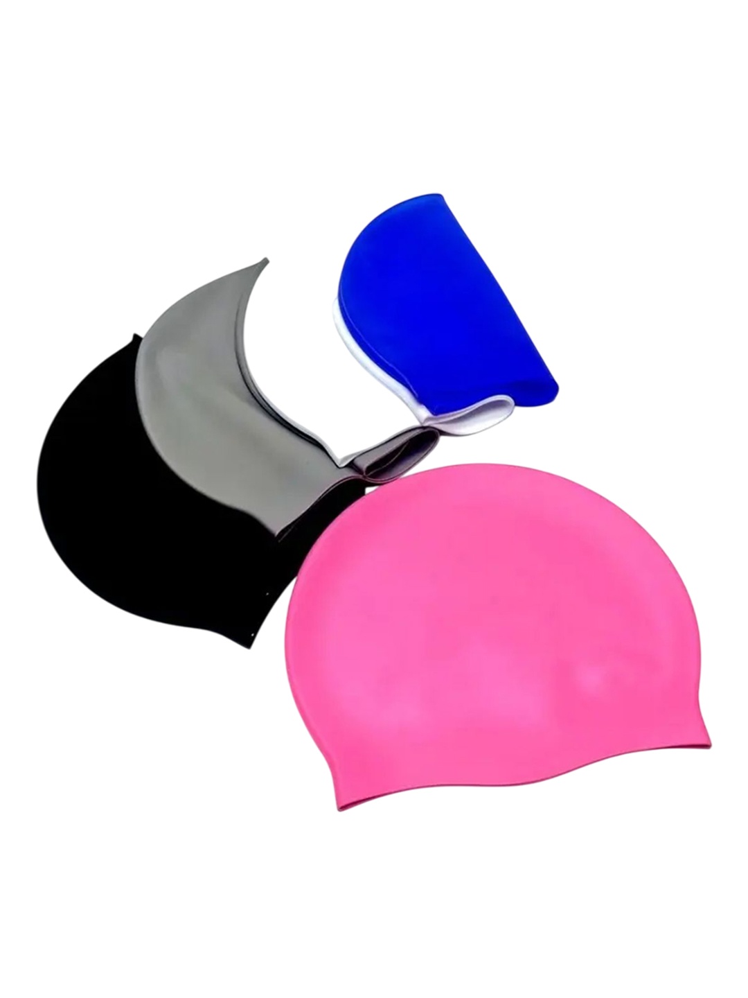 

Adbeni Waterproof Silicone Swim Cap, Black