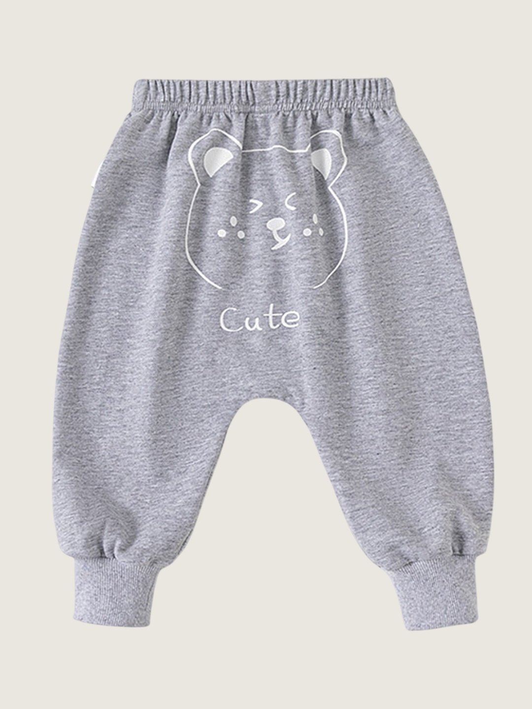

LULU & SKY Unisex Kids Tapered Fit High-Rise Joggers Trousers, Grey