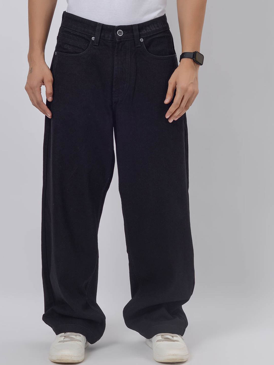 

JADE BLUE Men Stretchable Jeans, Black