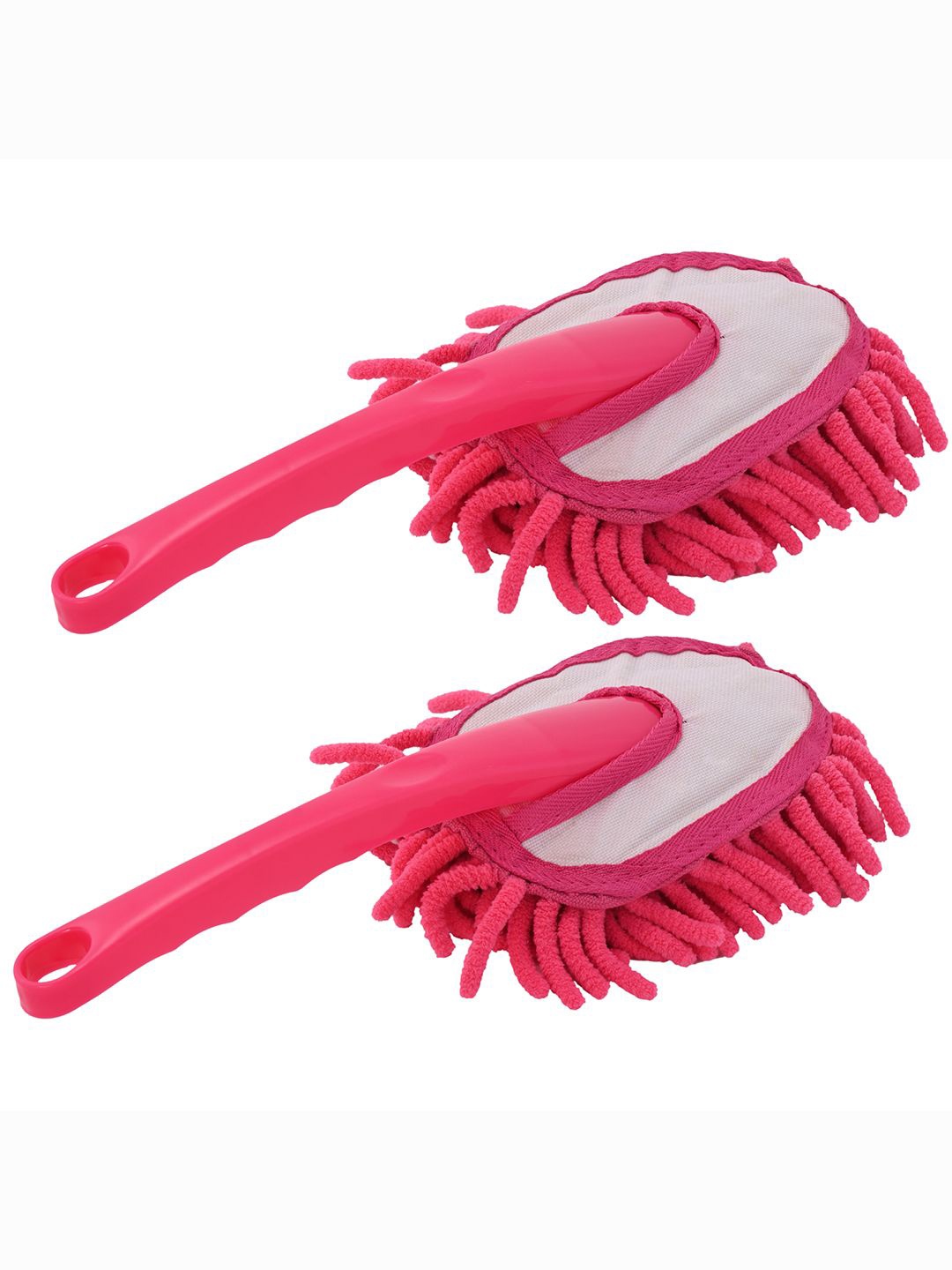 

Kuber Industries Pink 2 Pieces Car & Dusting Cleaning Brush For Home