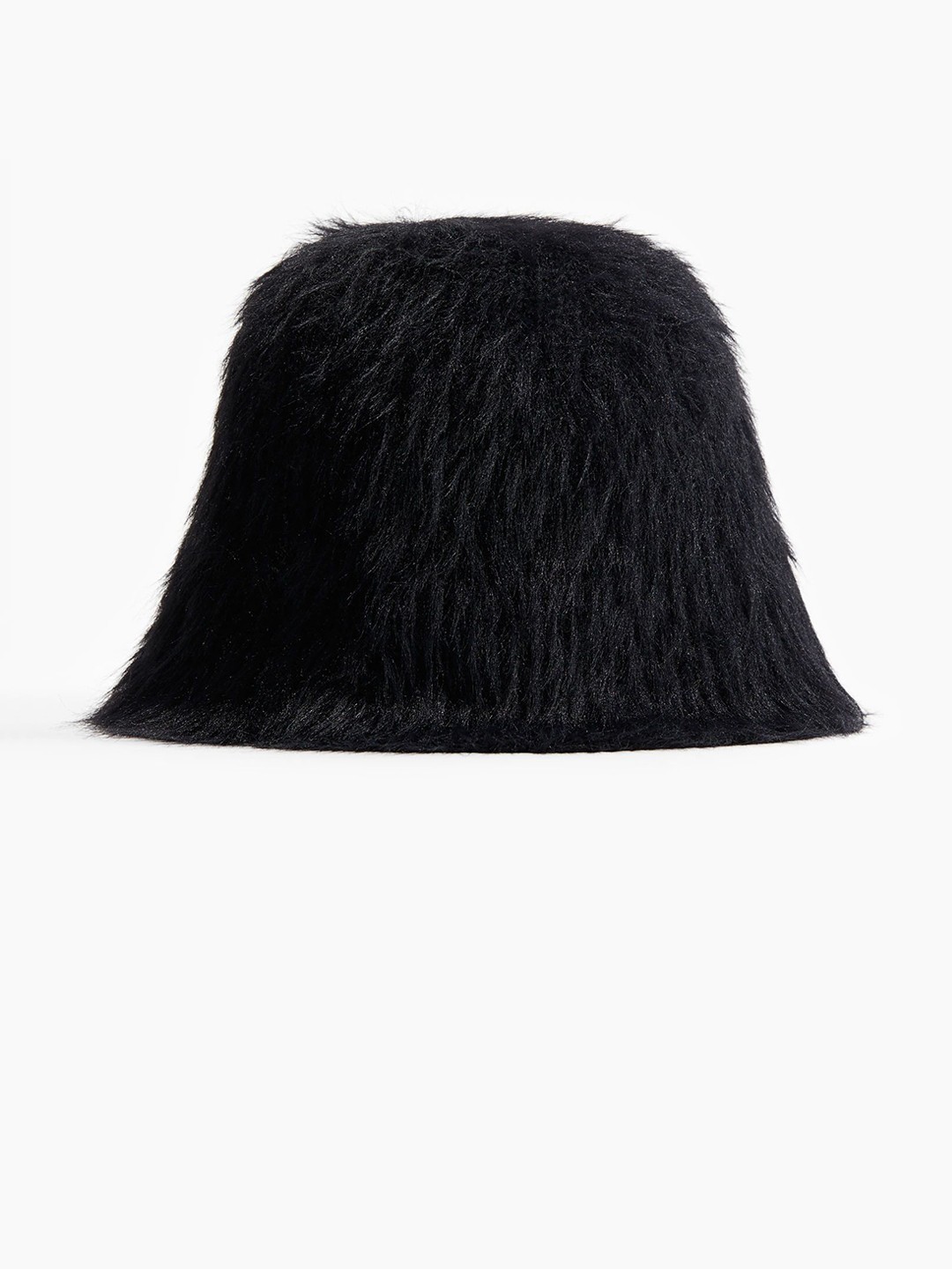 

H&M Fluffy-Knit Bucket Hat, Black