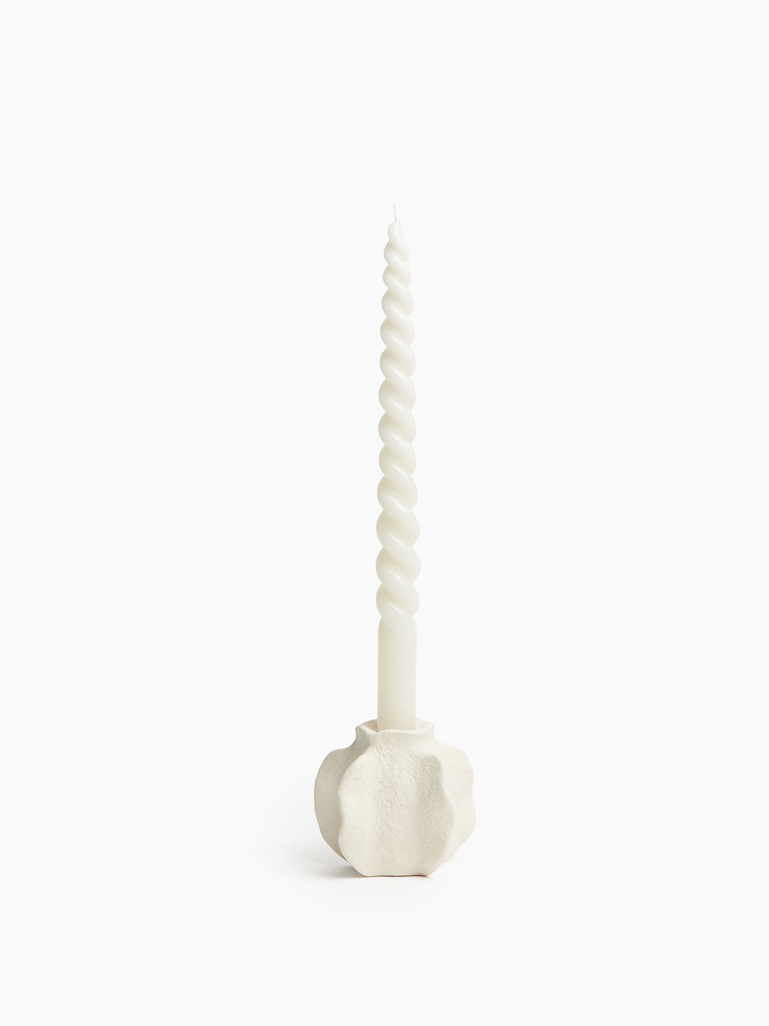 

H&M White Small Stoneware Candlestick