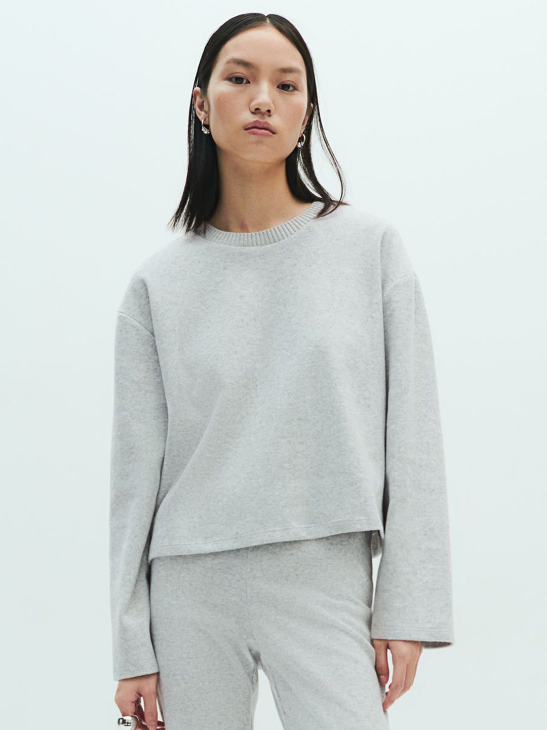 

H&M Fine-Knit Jumper, Grey