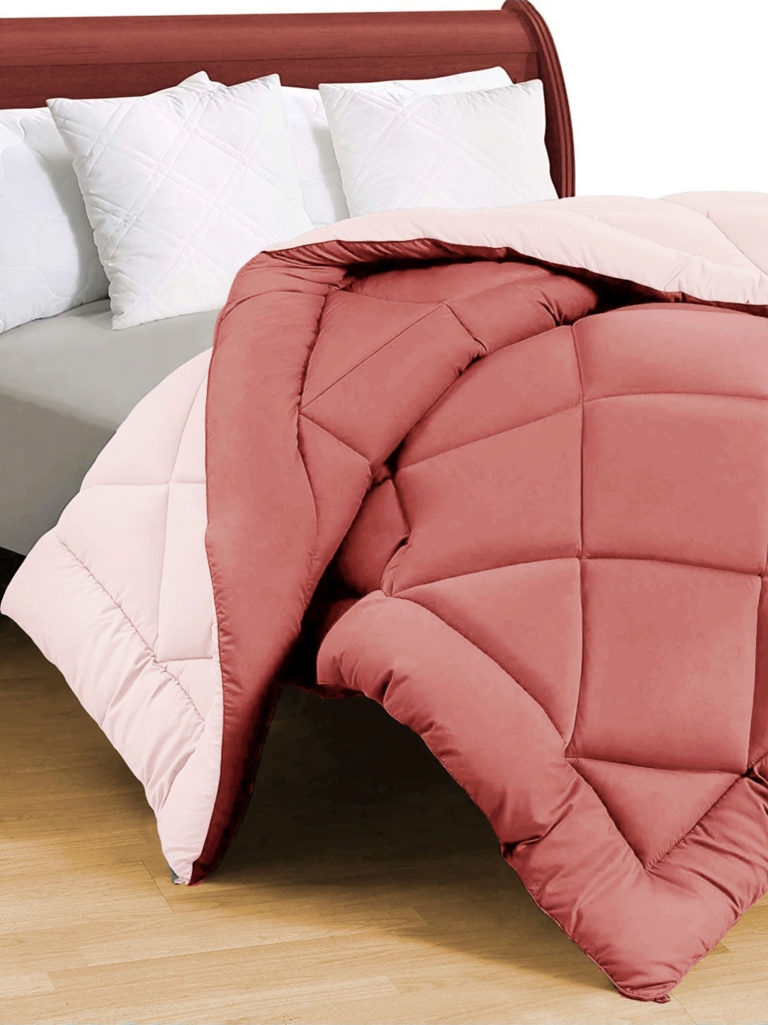 

bsb home Orange Microfiber Mild Winter 210 GSM Double Bed Comforter