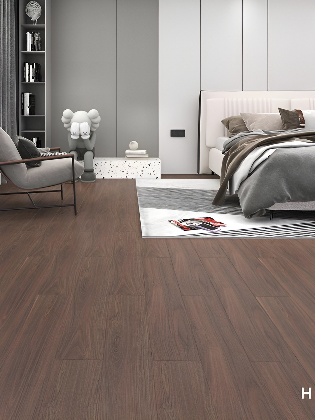 

Asian royal Brown & Black Printed Waterproof Wallpaper