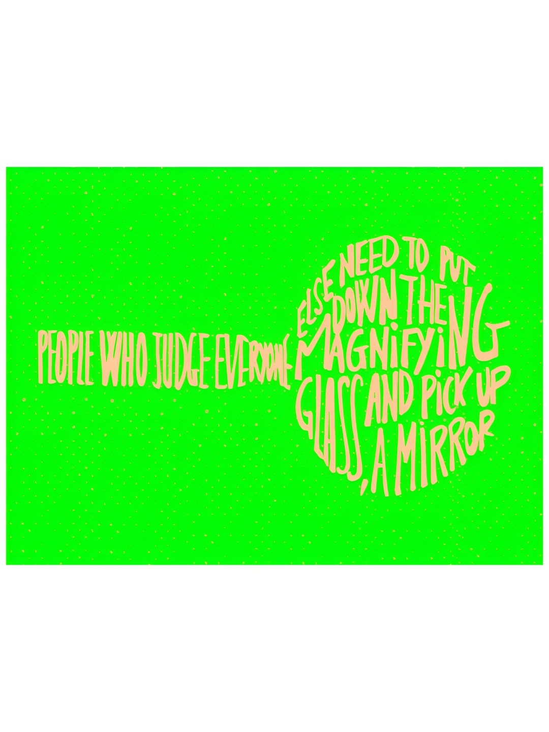 

Inephos Green & Pink Quoted Paper Artwork Posters