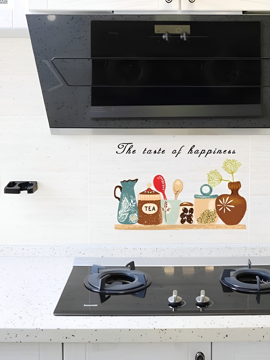 

Asian royal Brown & Black Printed Waterproof Wall Sticker