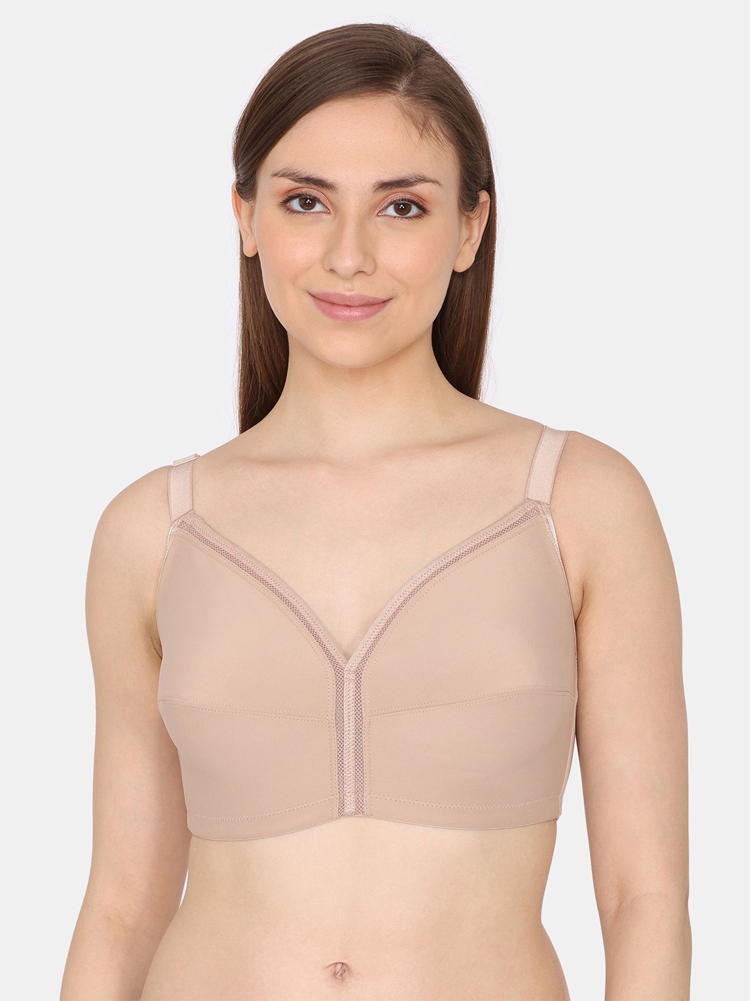 

Zivame Women Minimizer Full Coverage Seamless Bra, Nude