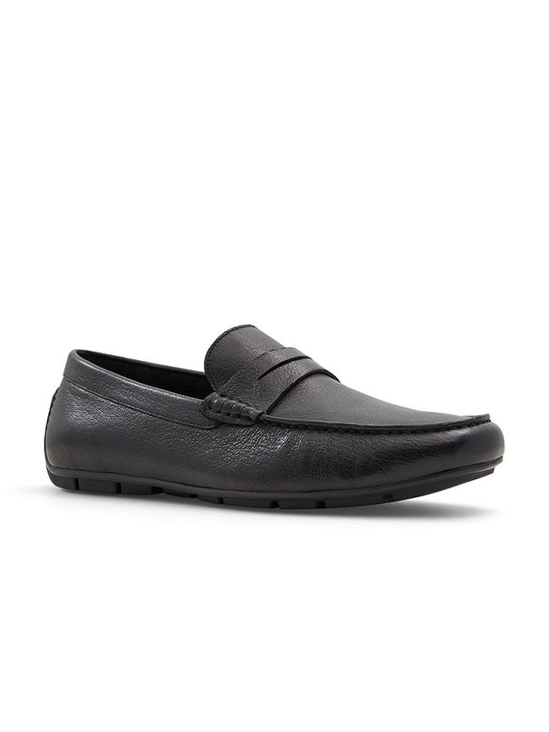 

ALDO Men Leather Slip-On Sneakers, Black