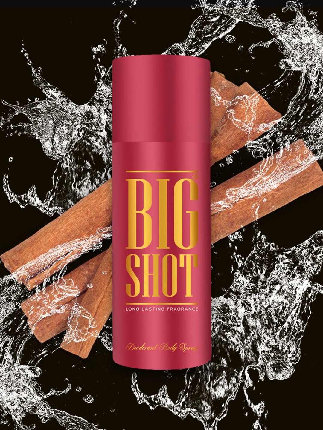 

OSCAR Big Shot Long Lasting Deodorant With Woody Fragrance - 150 ml, Red