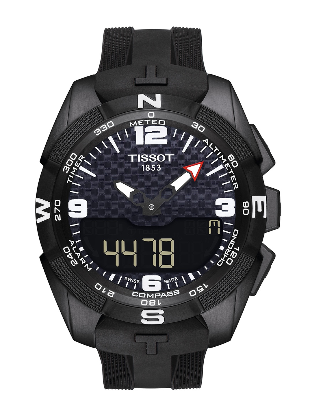 

TISSOT Men Titanium Dial & Wrap Around Straps Analogue Watch T0914204705701, Black