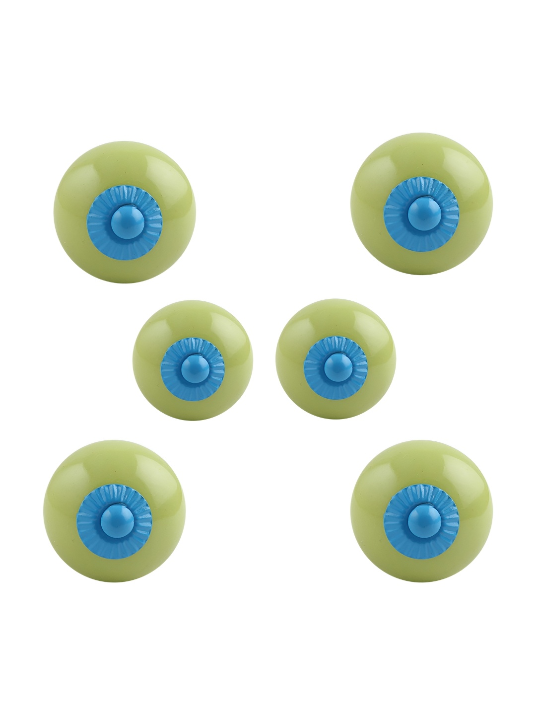 

Indianshelf 6-Pcs Green Ceramic Round Knobs