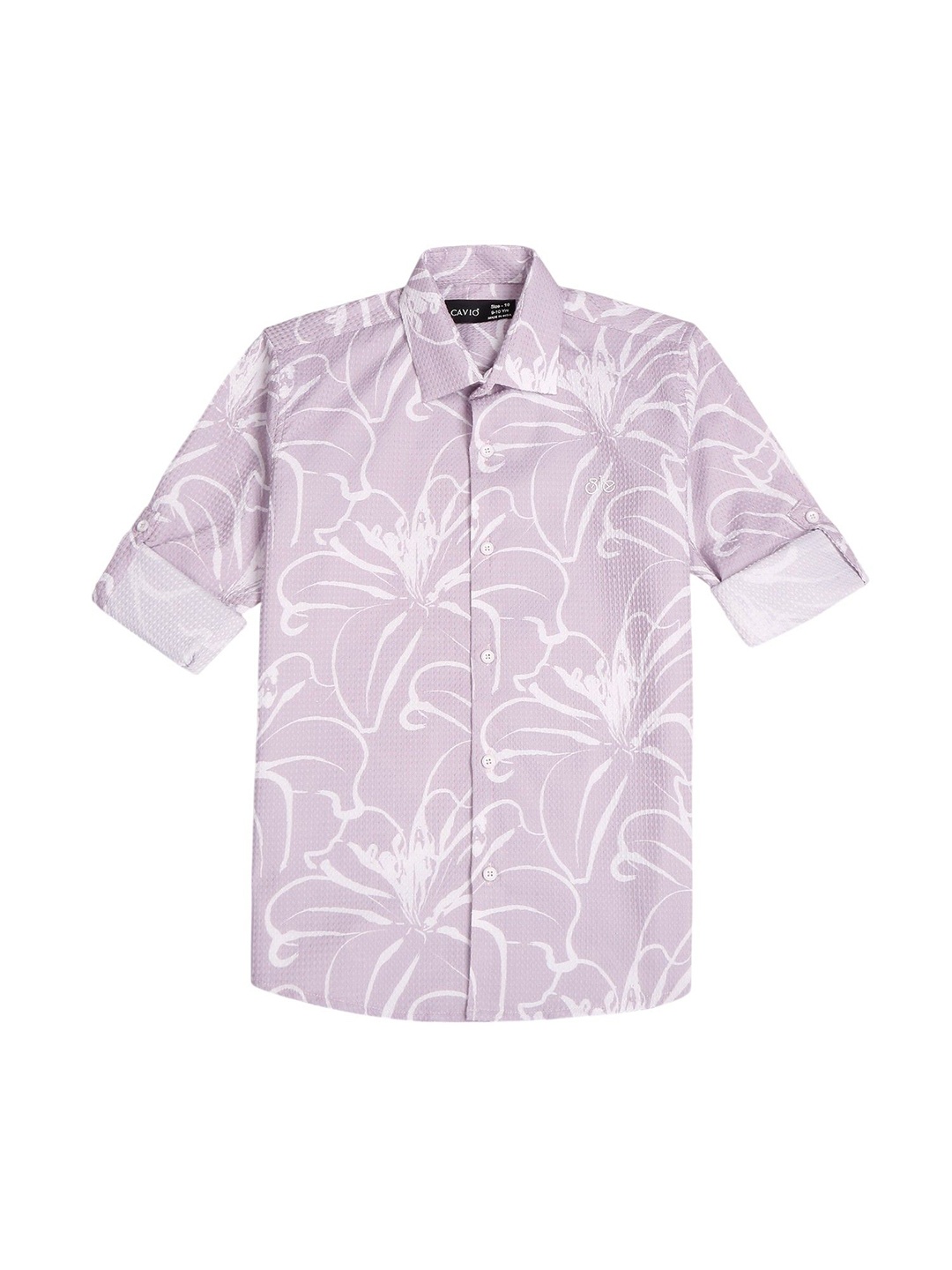 

CAVIO Boys Comfort Opaque Printed Casual Shirt, Magenta