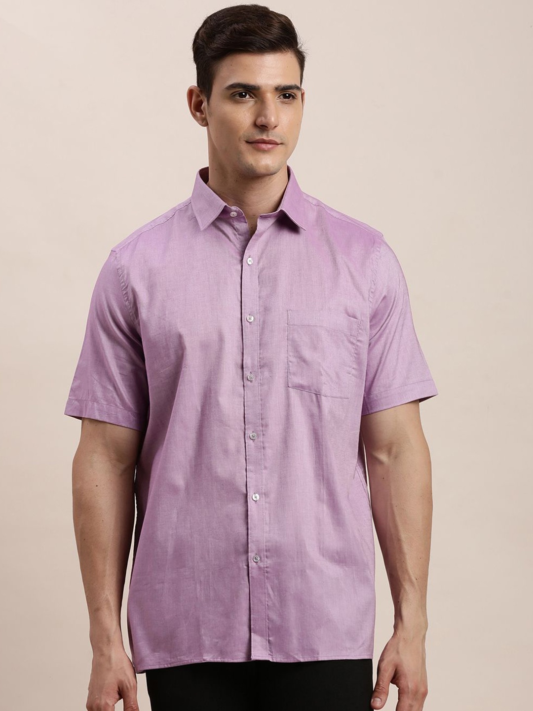 

Turtle Men Standard Opaque Formal Shirt, Purple