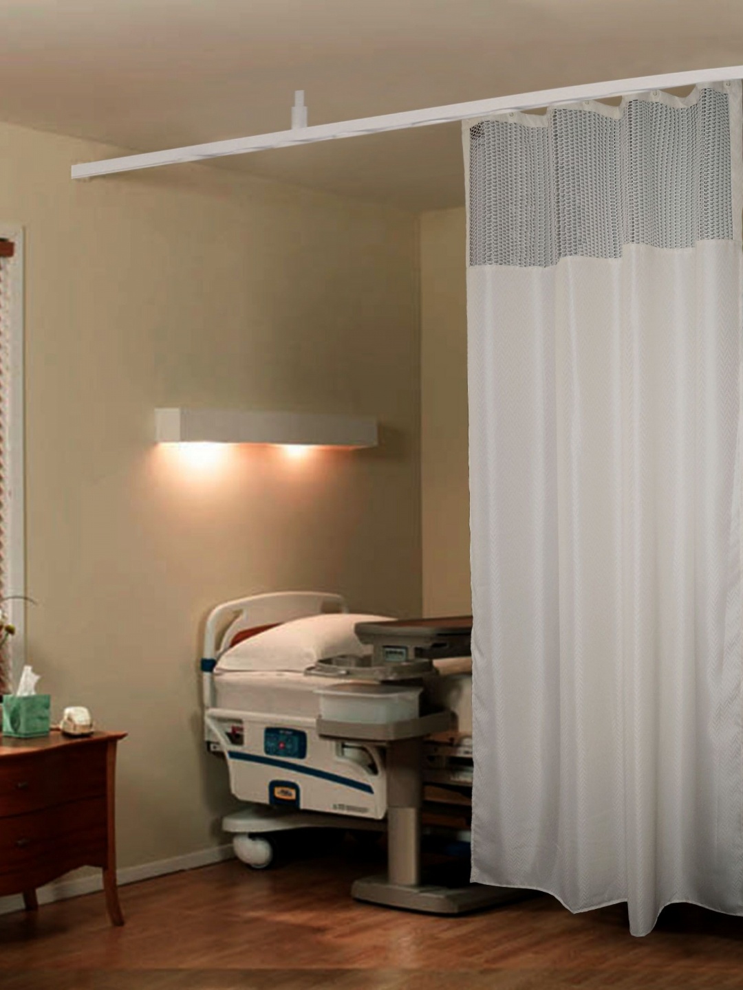

Lushomes White Long Door Curtain