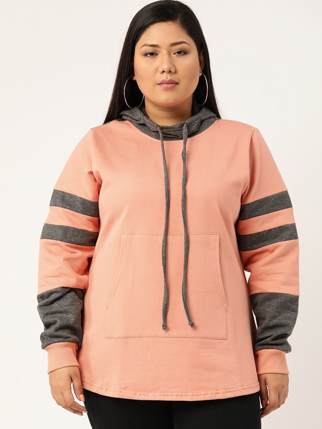 

theRebelinme Women Hooded Sweatshirt, Pink