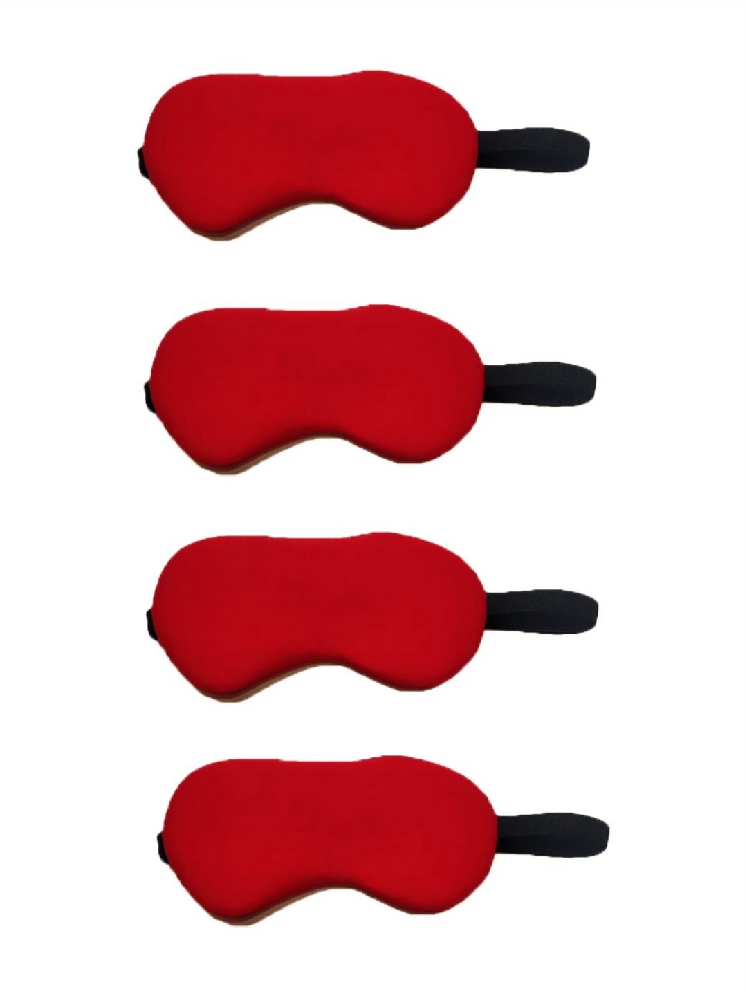 

Lushomes Pack Of 4 Sleep Eye Mask, Red