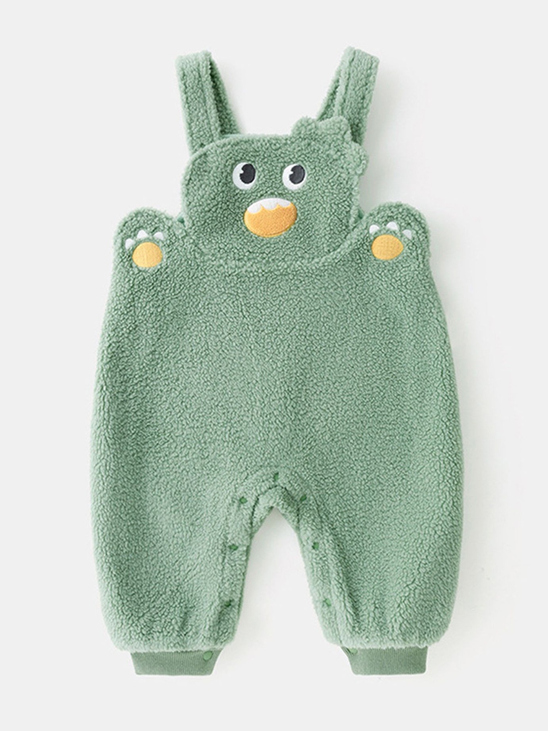 

LULU & SKY Kids Self-Design Dungaree, Green