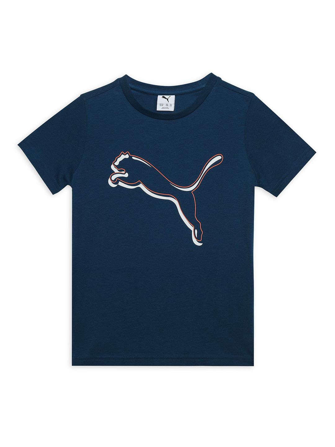 

Puma Shaded Logo Youth Tee, Blue