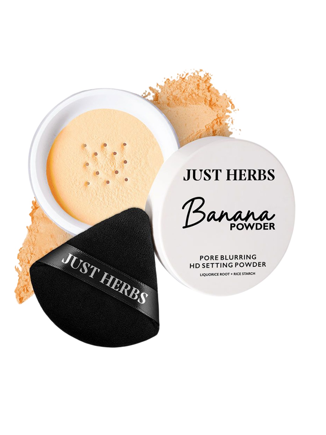 

Just Herbs Pore Blurring HD Setting Banana Powder with Liquorice Root & Rice Starch - 15g, Beige