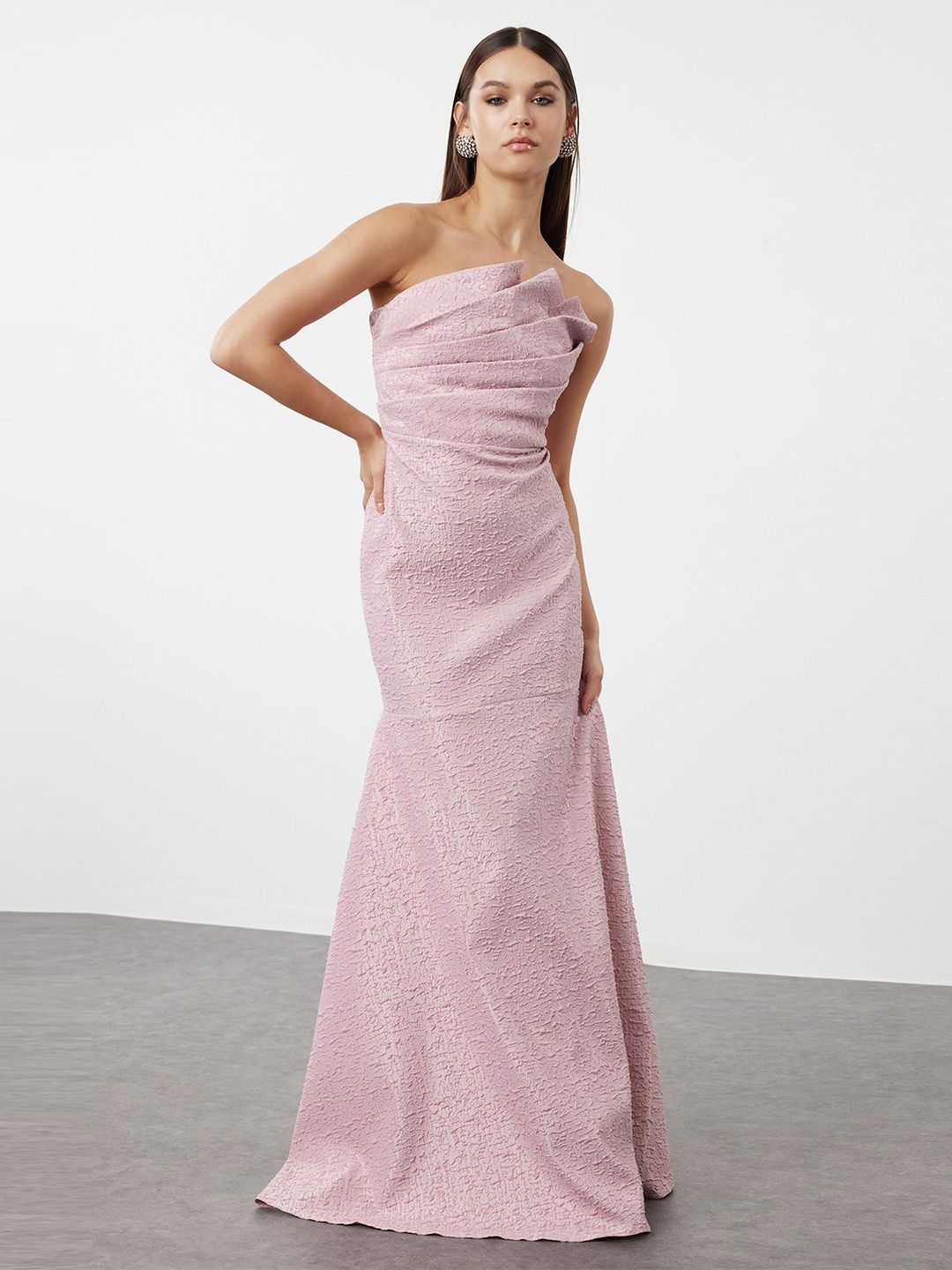 

Trendyol Polka Dot Print Maxi Dress, Na