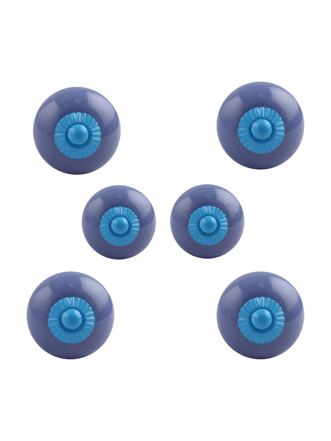 

Indianshelf 6-Pcs Blue Ceramic Knobs