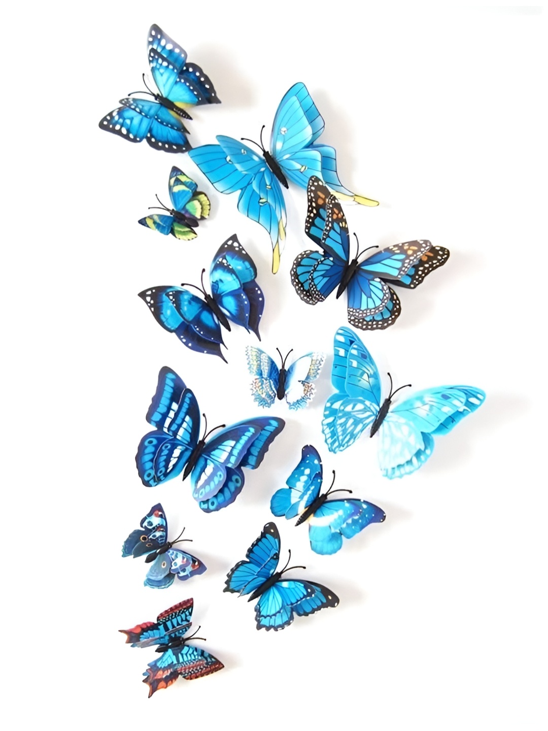 

Asian Royal Blue & Black 12 Pcs 3D Butterfly Wall Stickers
