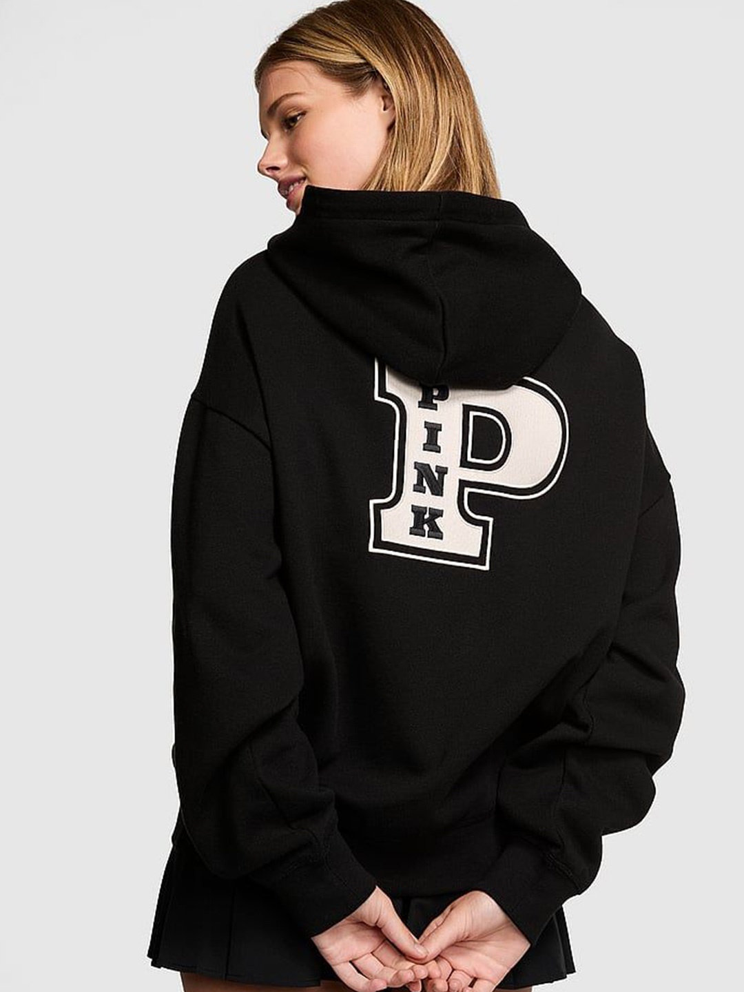 

Victoria's Secret Women Hooded Sweatshirt, Black