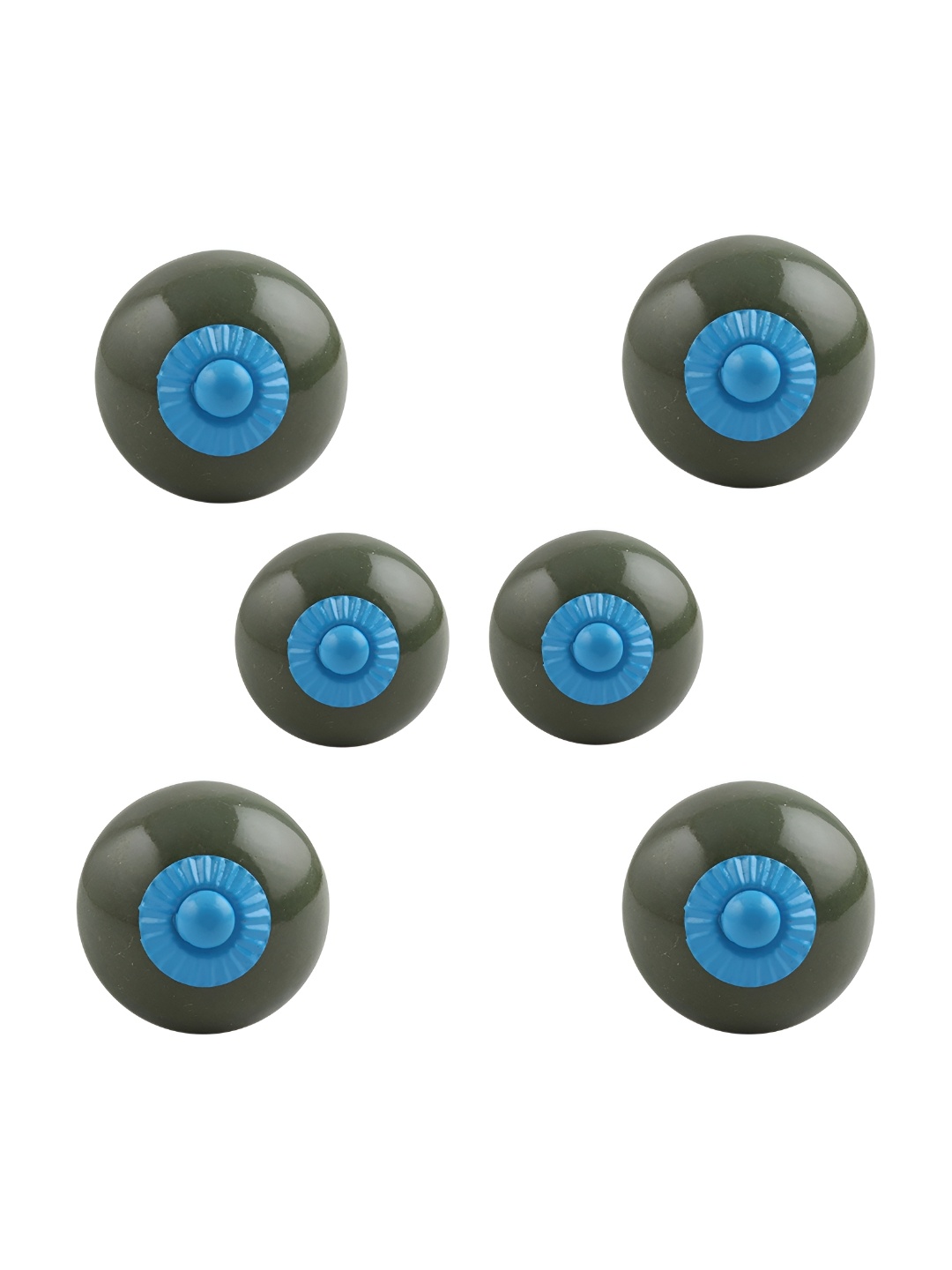 

Indianshelf 6-Pcs Green Ceramic Round Knobs