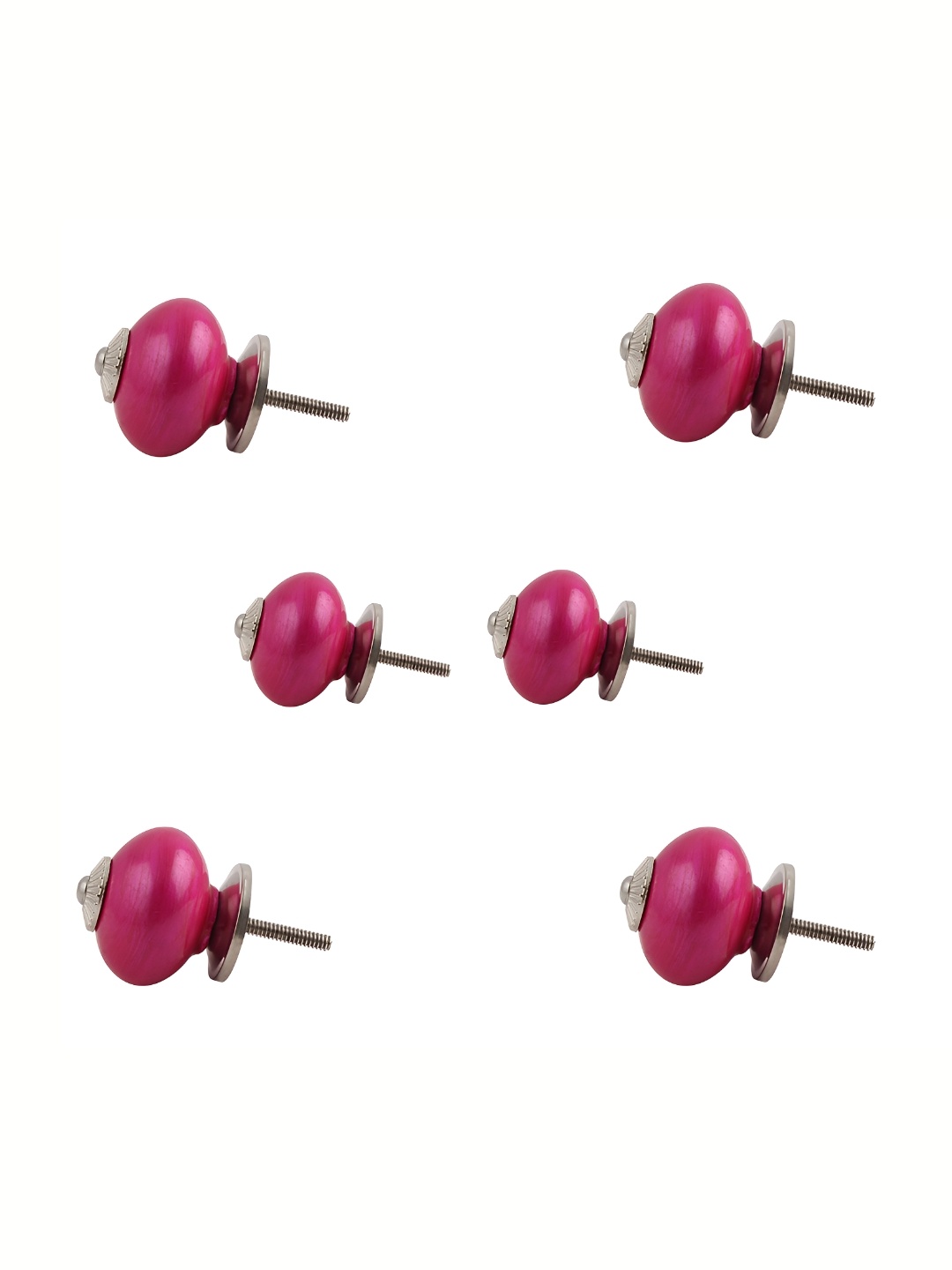 

Indianshelf Pink 6 Pieces Ceramic Knobs