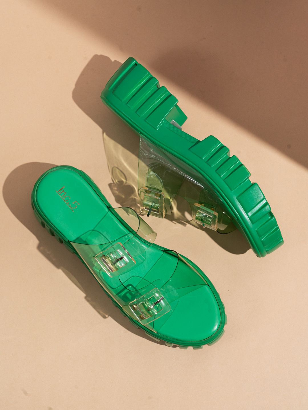 

Inc 5 Party Women Platform Heel Sandals, Transparent