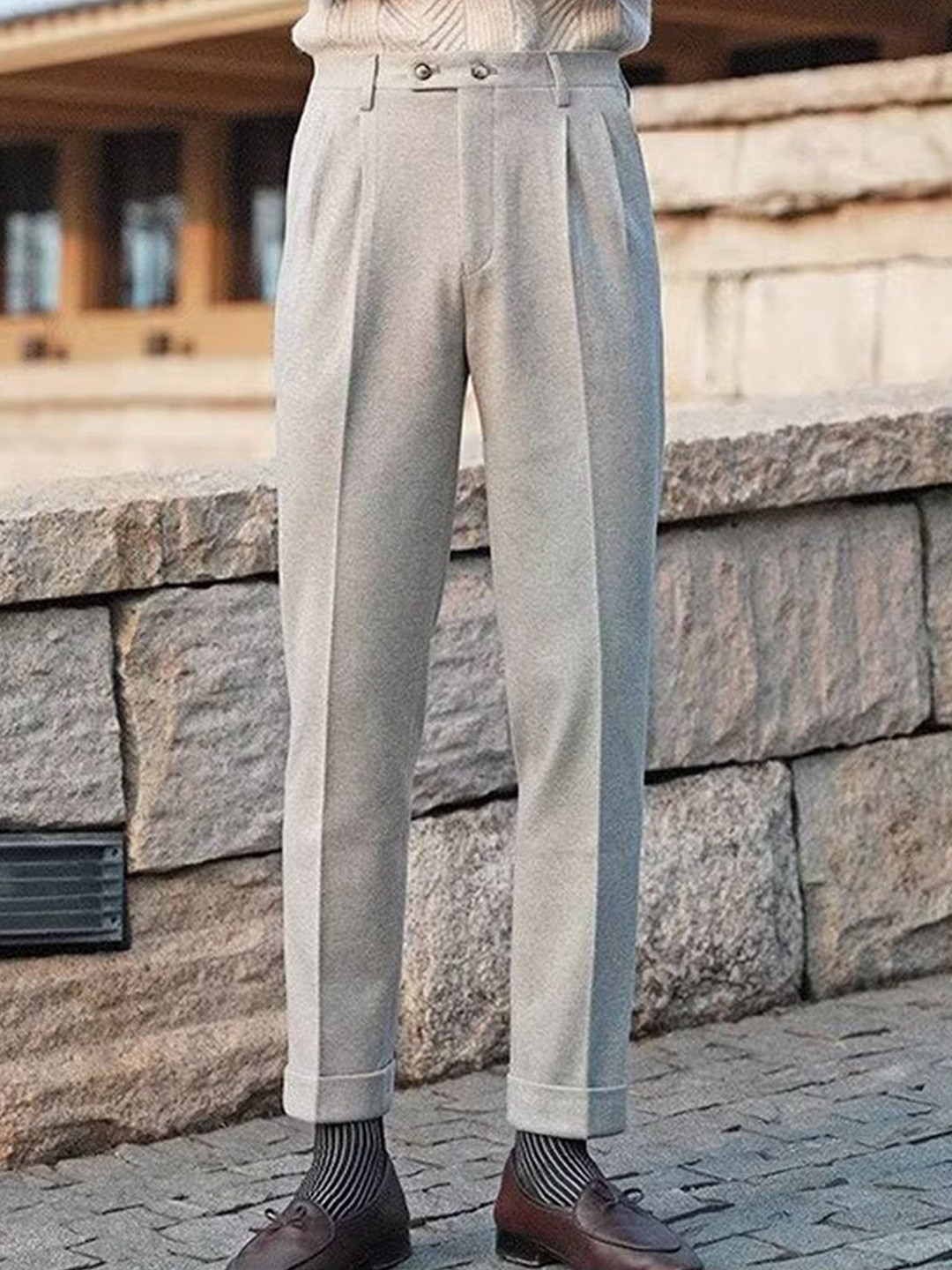 

StyleCast Men Chinos Trousers, Beige
