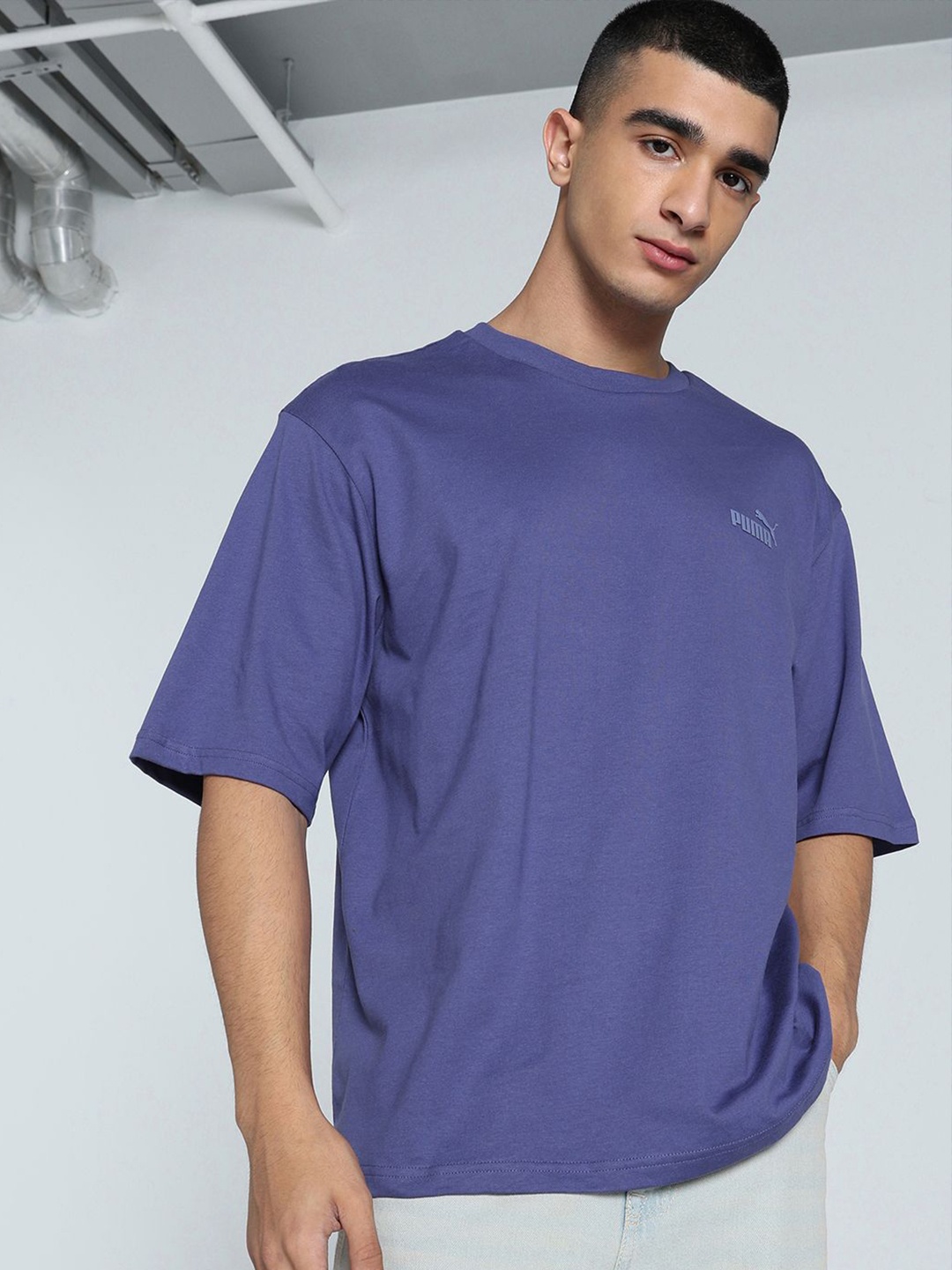 

Puma Elevated No.1 Logo Boxy Tee, Blue