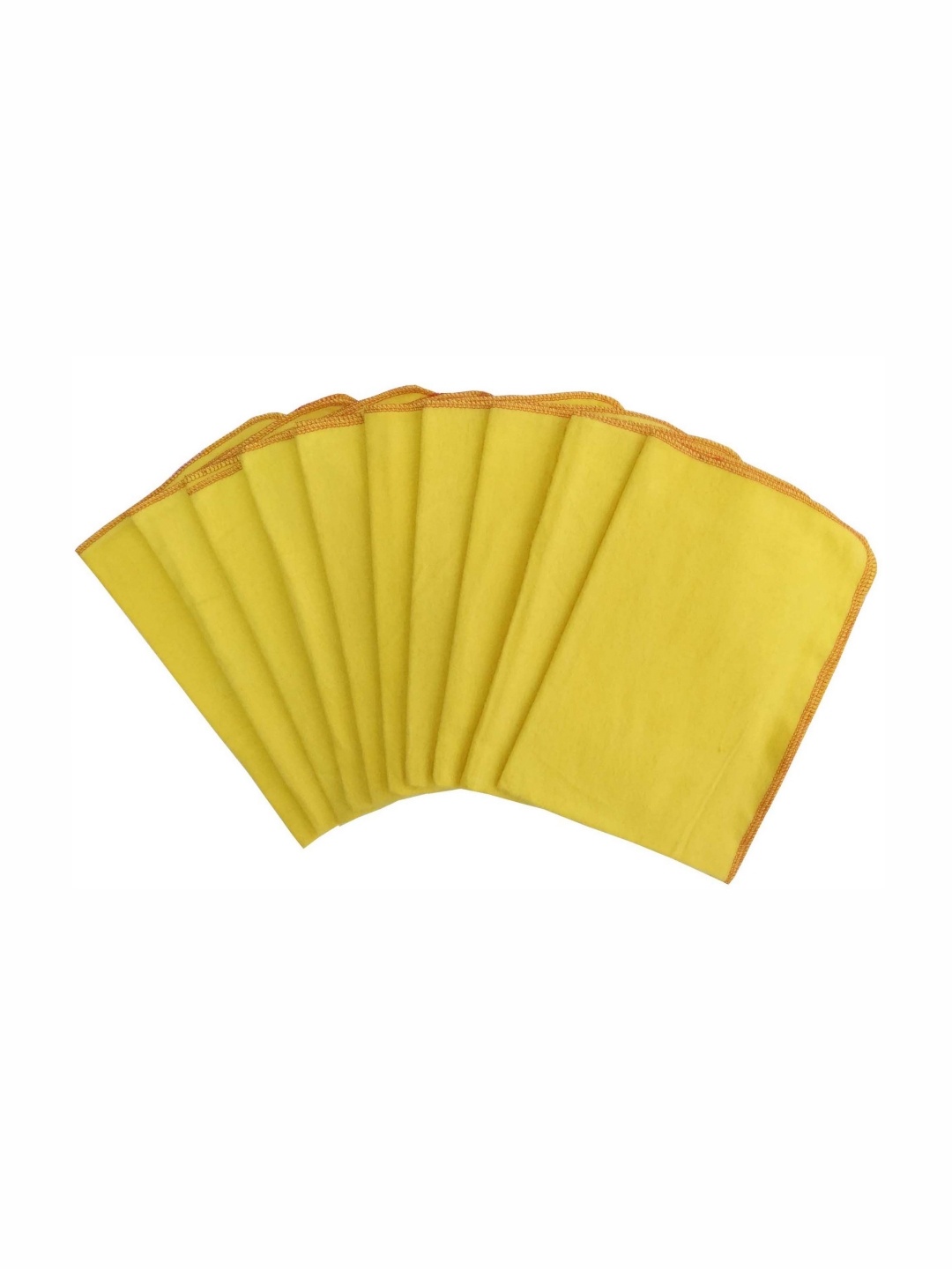 

Lushomes 10-Pcs Yellow Pure Cotton Kitchen Towels