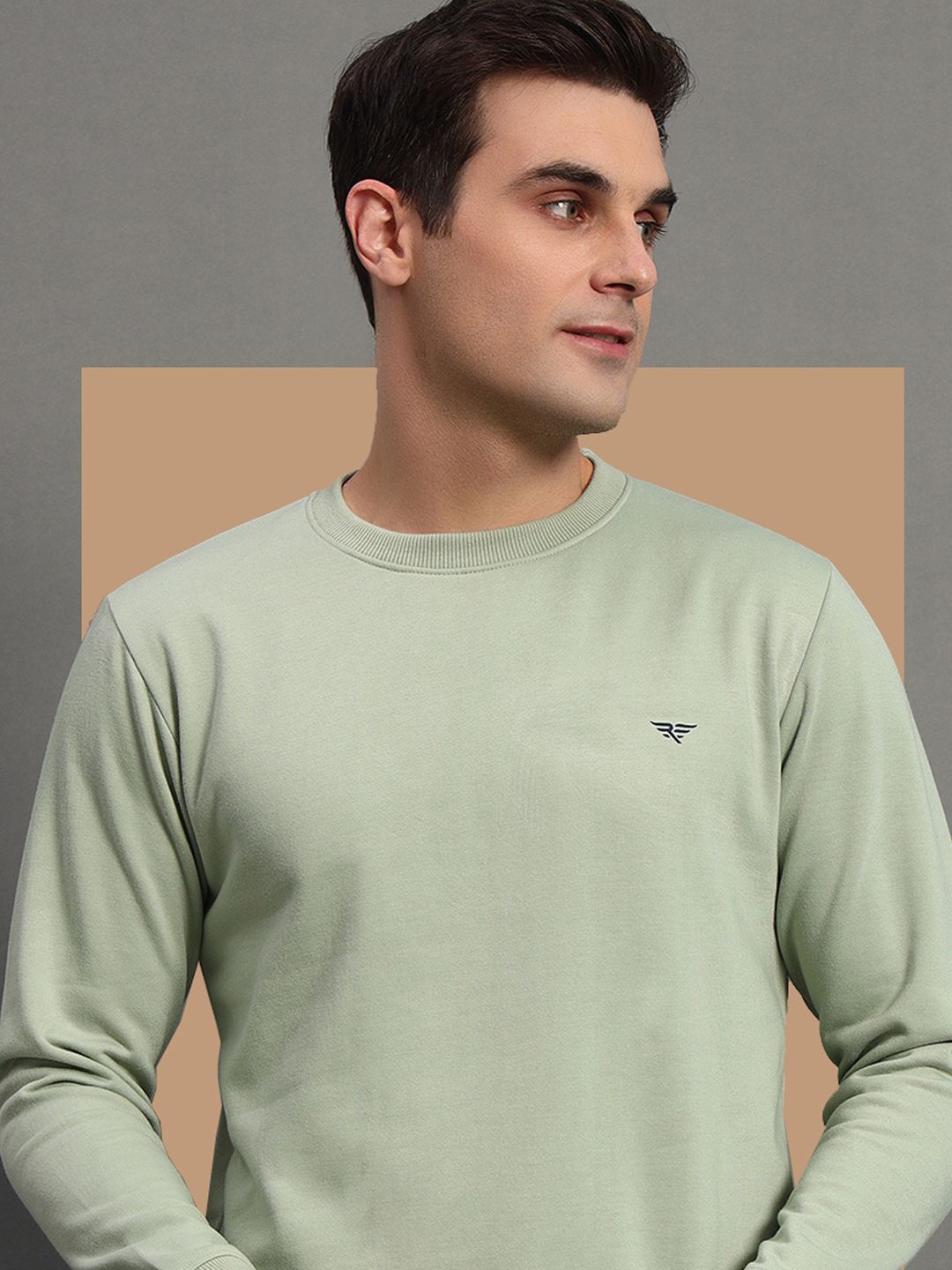 

RISS Men Sweatshirt, Sea green