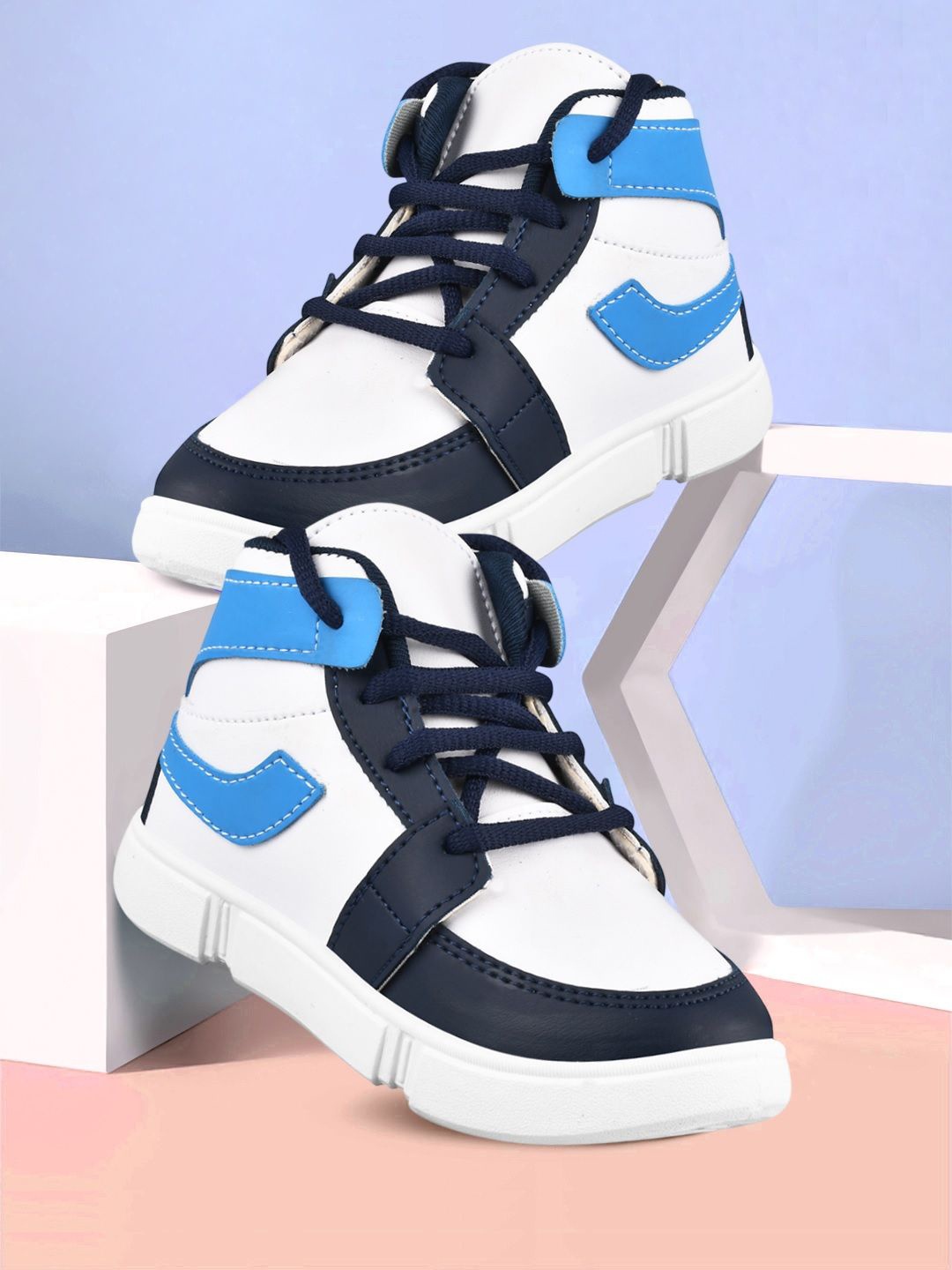 

SPRENGE Boys Round Toe Lace-Ups Sneakers, Blue