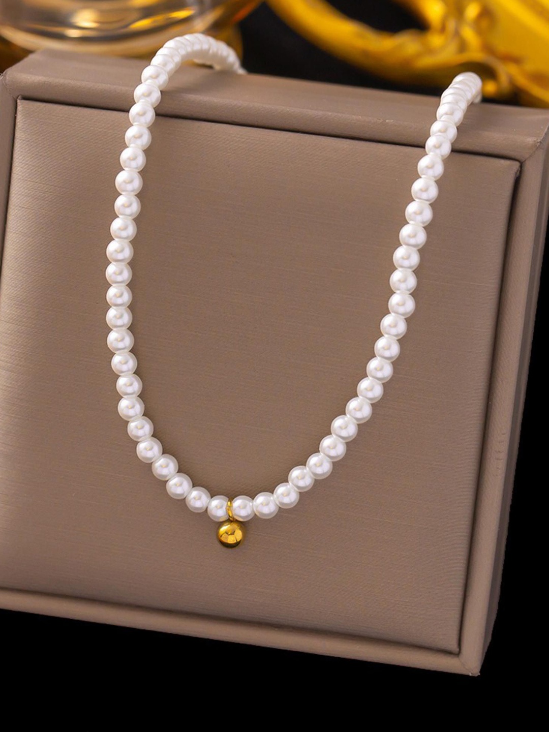 

MYKI Gold-Plated Ravishing Stainless Steel Beaded Minimal Chain