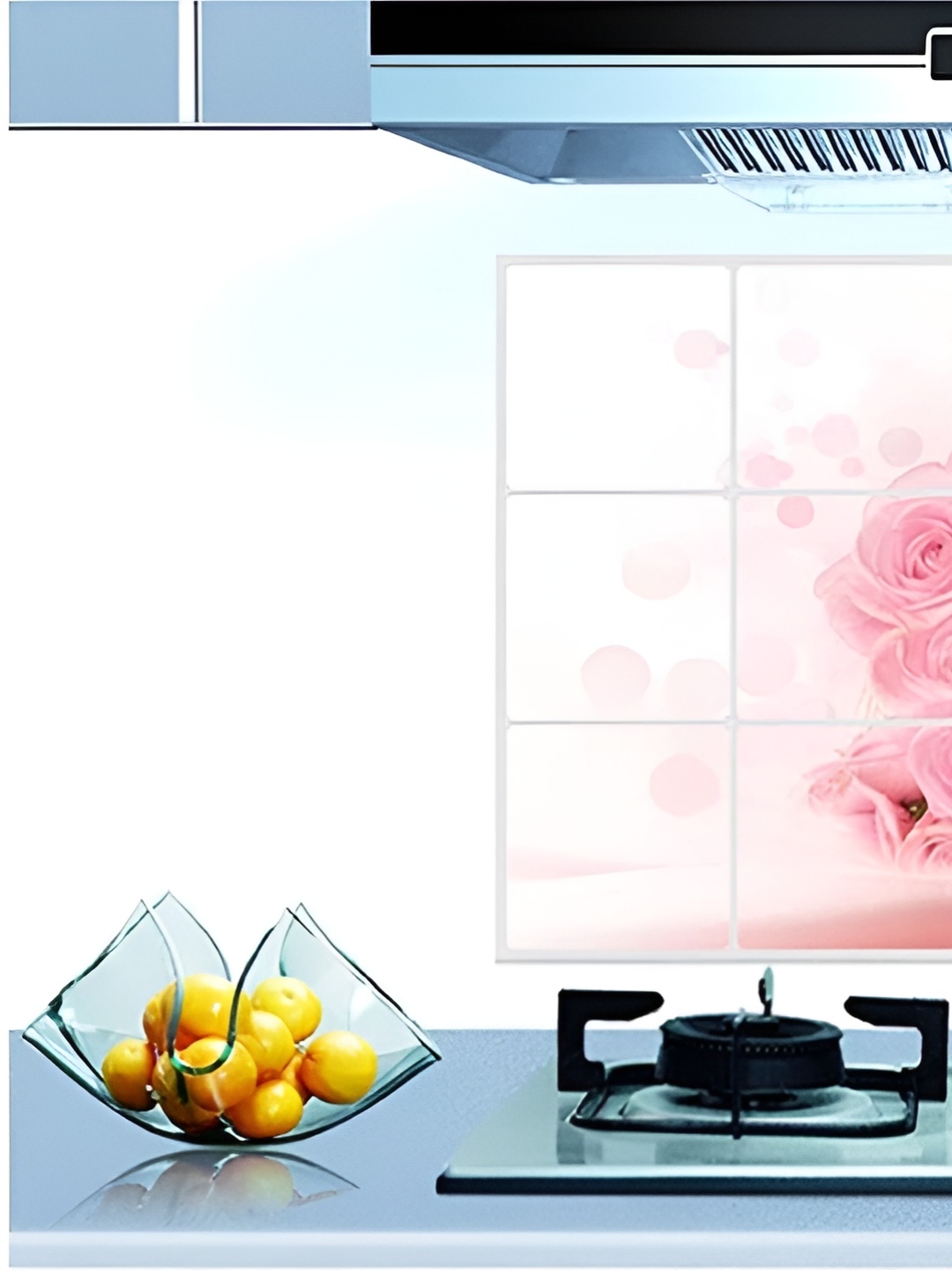 

Asian royal Pink & White Printed Water Proof Wall Sticker