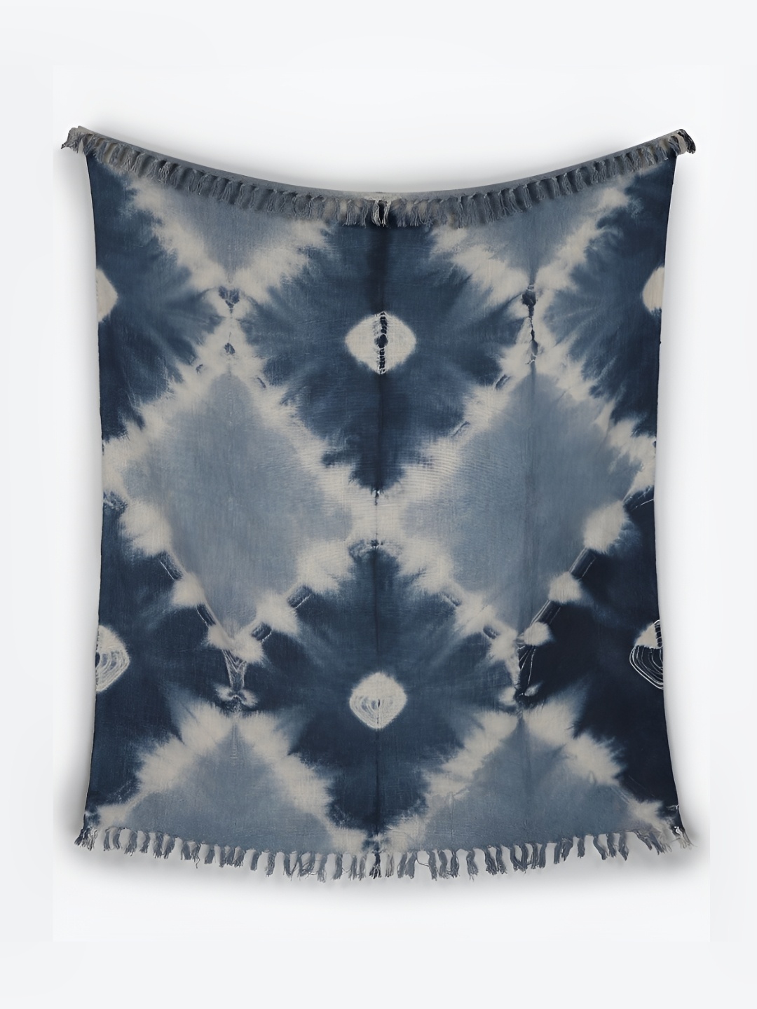 

Art Avenue Blue & White Cotton Sofa Throw Blanket
