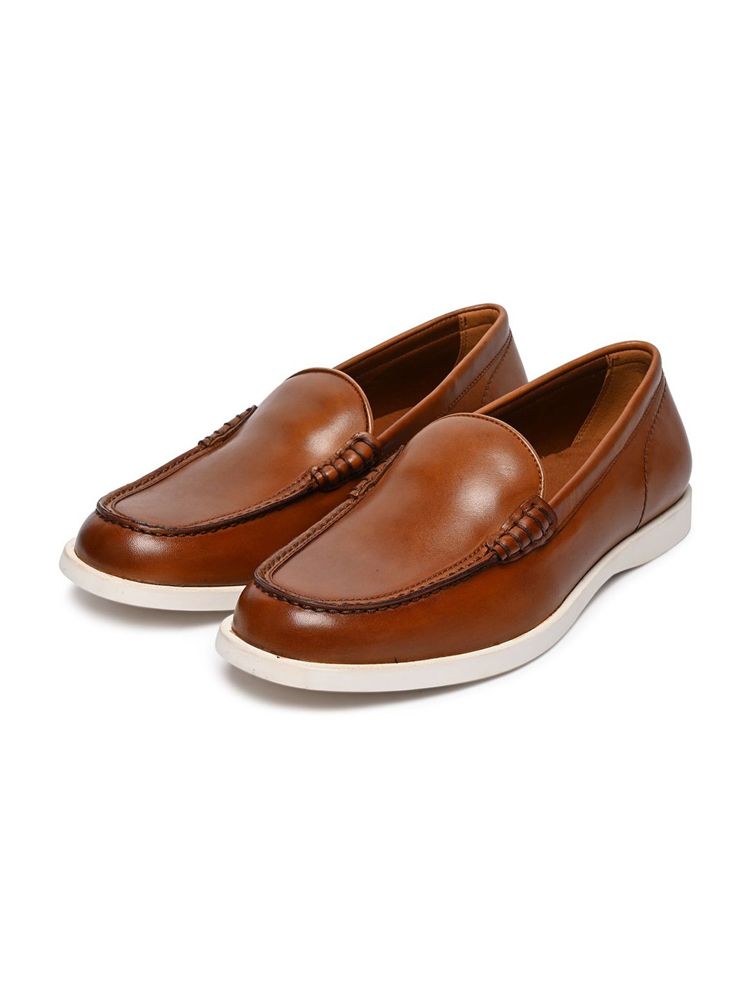 

ALDO Men Leather Slip-On Sneakers, Brown