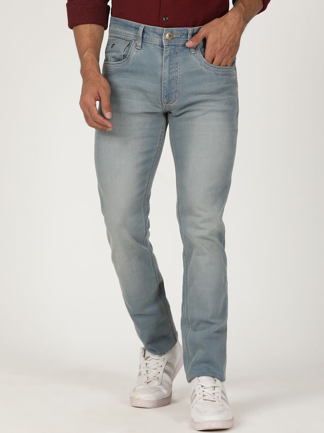 

Greenfibre Men Slim Fit Heavy Fade Jeans, Blue
