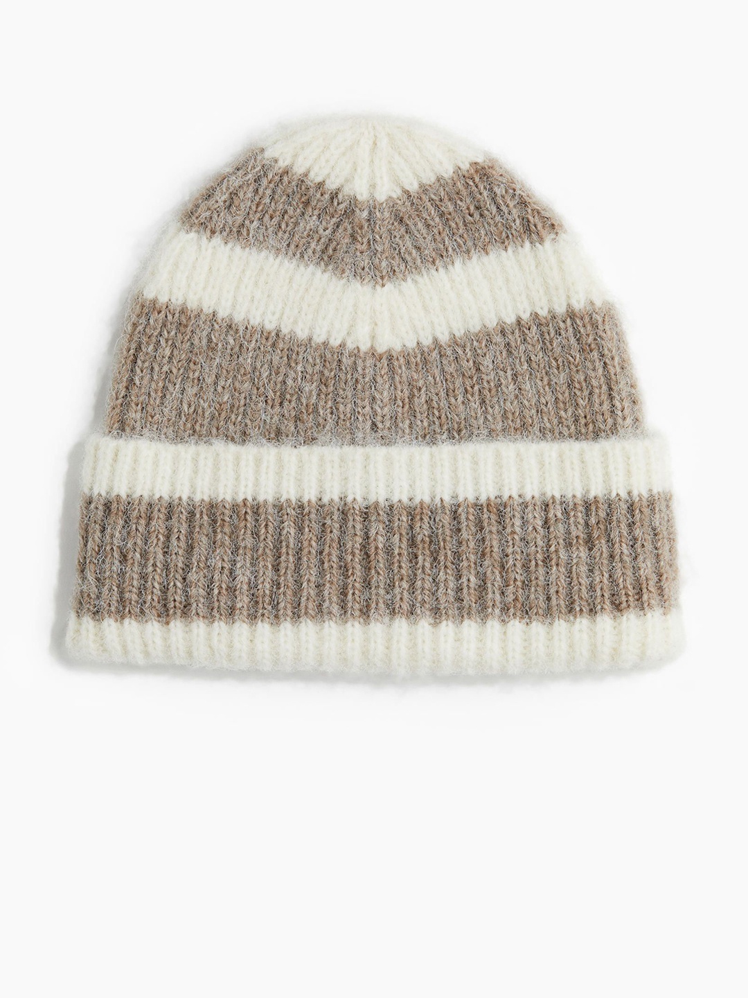

H&M Women Rib-Knit Beanie, White