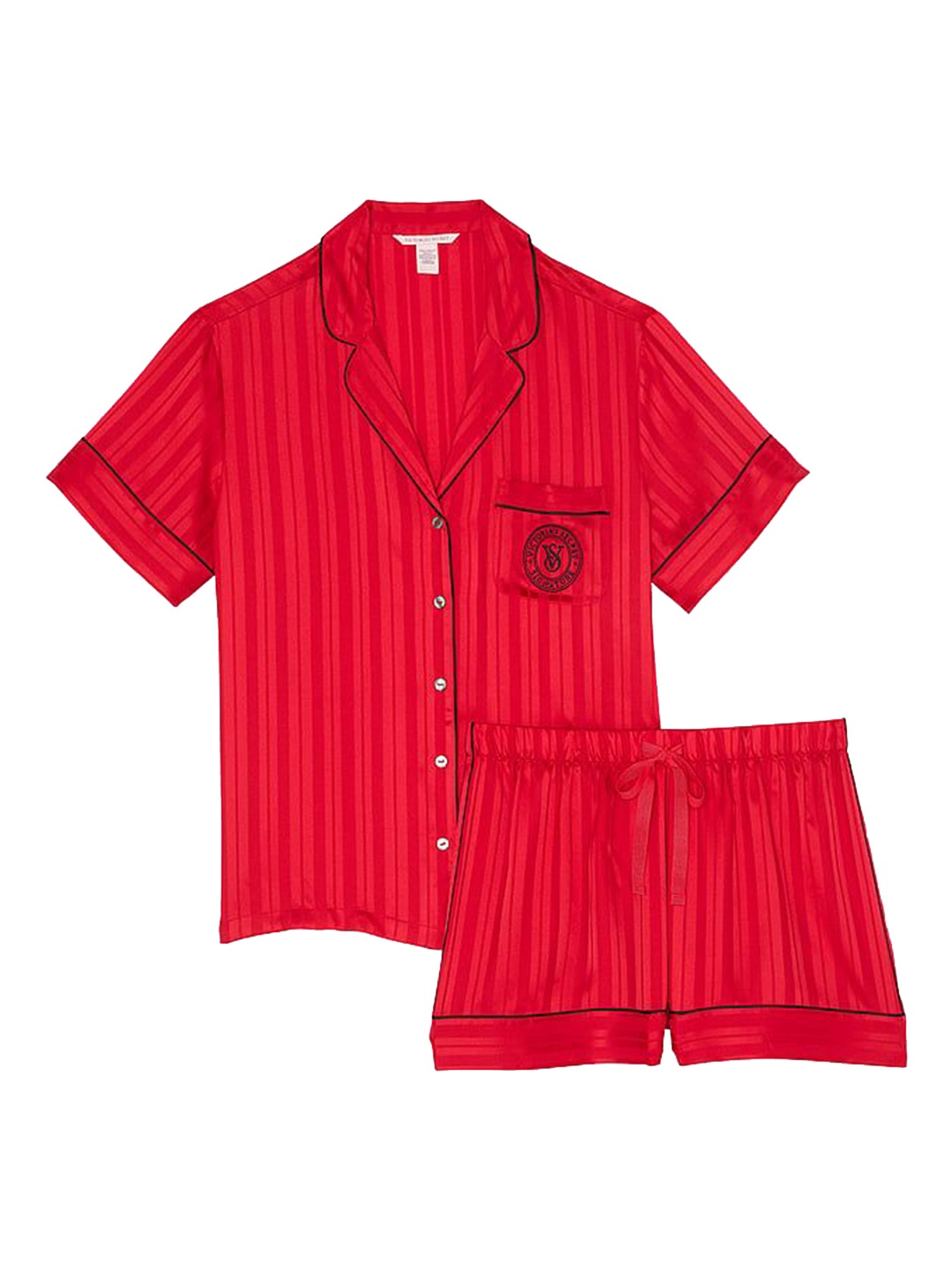 

Victoria's Secret Women Striped Night suit, Red