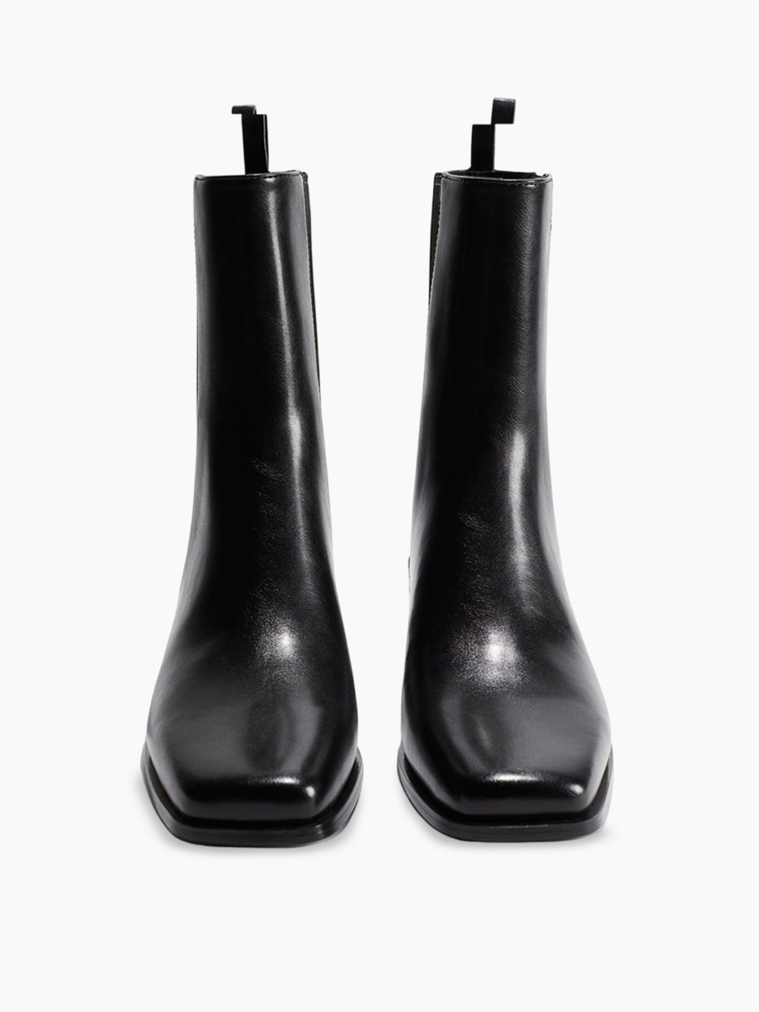 

H&M Casual Block-Heeled Chelsea Boots, Black